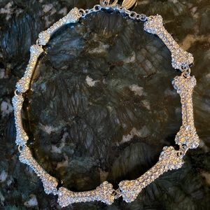 Vivienne Westwood Swarovski Crystal Bone Choker